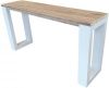 Wood4you Side table enkel steigerhout 150Lx78HX38D cm wit online kopen