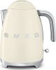 SMEG KLF03CREU retro 50&apos, s style Waterkoker, crème online kopen