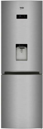 Beko RCNE365E20DZX Koelvriescombinaties Roestvrijstaal - Koelkastwebshop.nl