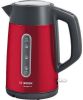 Bosch Snoerloze waterkoker 'DesignLine TWK4P', inhoud 1, 7 liter Rood/Donkergrijs online kopen