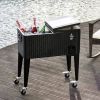 AXI Retro Cooler Wicker look Bruin Outdoor Koeler Op Wielen Met 76l Inhoud online kopen