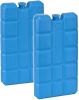Shoppartners Set Van 2x Blauwe Koelelementen 200 Gram 8 X 15 X 2 Cm Koelblokken/koelelementen Voor Koeltas/koelbox online kopen