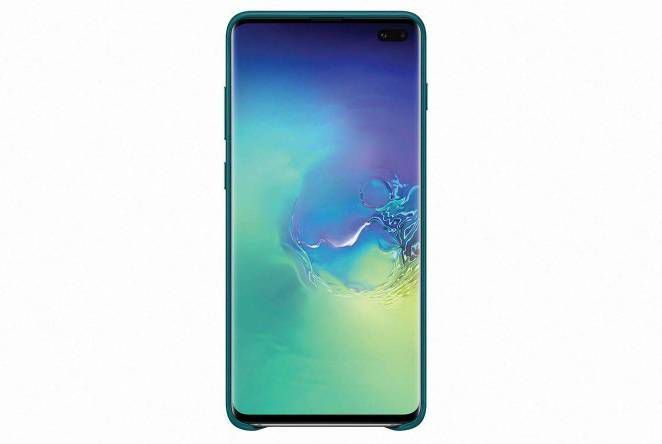 Samsung telefoonhoesje Lederen Cover voor Galaxy S10+ (Groen) -  Koelkastwebshop.nl