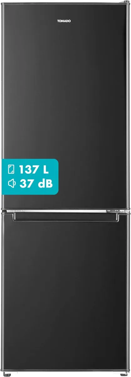 Tomado TCR1420B – Koel-vriescombinatie - 173 liter - Energieklasse D – Zwart