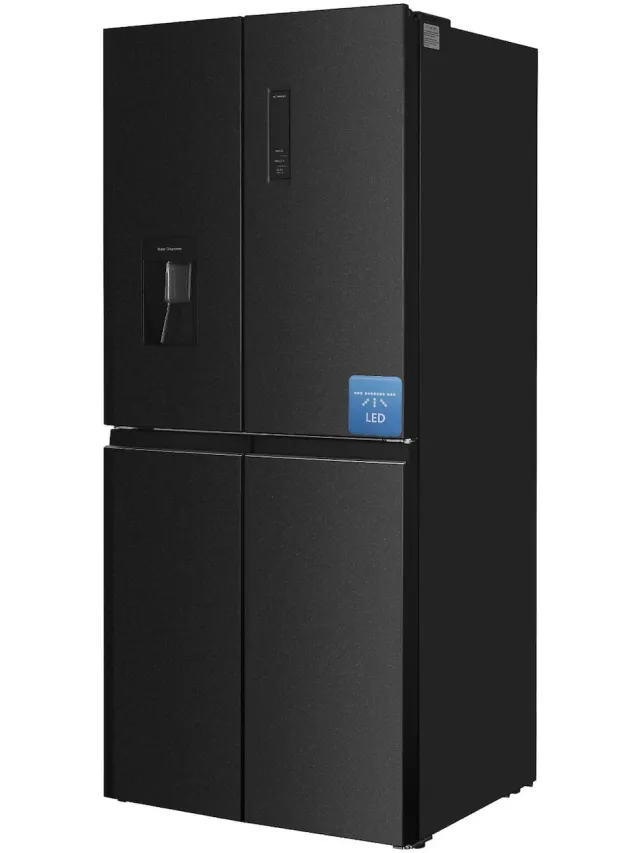 Frilec BONN-MD458-WS-040DDI Amerikaanse koelkast, 419 liter Grijs
