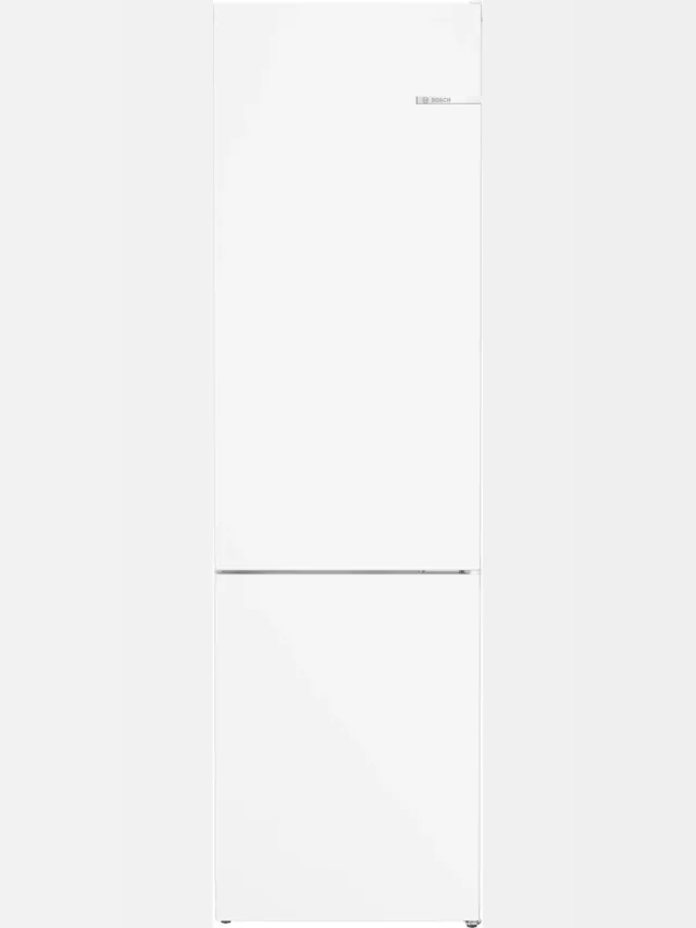 Bosch Serie 4 KGN392WCF - Vrijstaande koel-vriescombinatie - Total NoFrost; Nooit meer ontdooien - Zeer stil - VitaFresh XXL 0°C: houd etenswaren langer vers met extra ruime vershoudlades - Wit