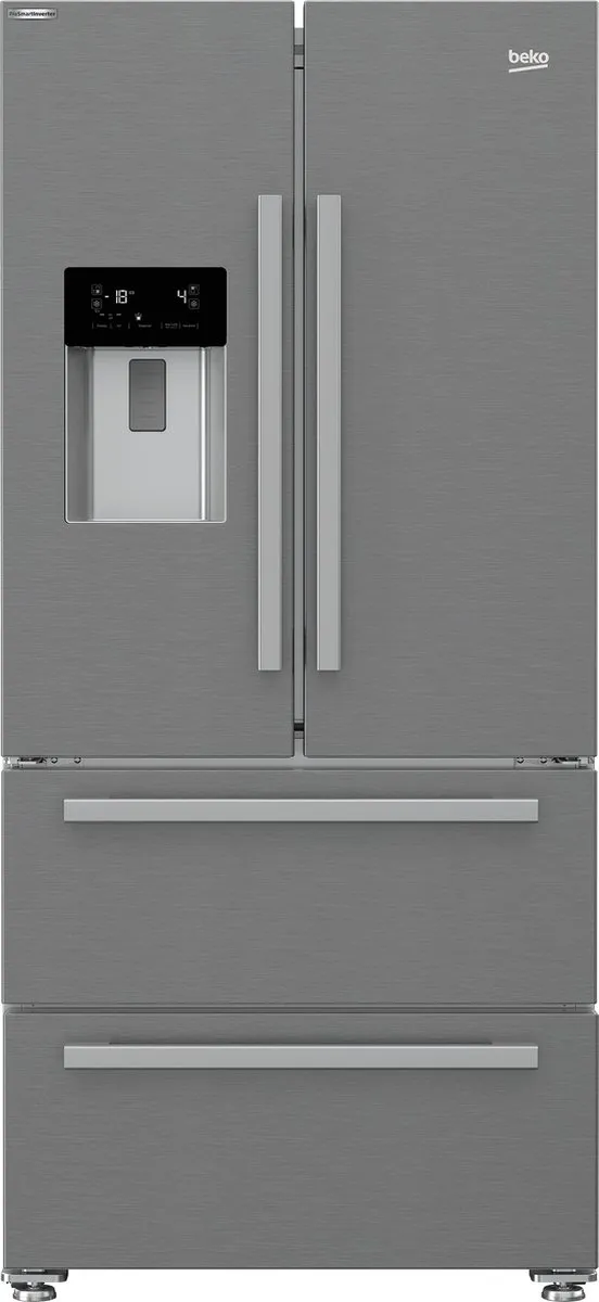 Beko GNE60530DXN - Amerikaanse koelkast - French Door - RVS Stainless steel