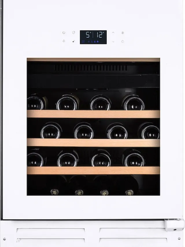 Temptech EX60DRW Elegance onderbouw wijnkoelkast - 2 zones - 46 flessen Wit
