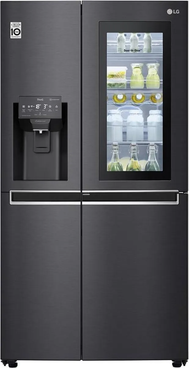Lg GSX961MCCE - Amerikaanse koelkast - Side by Side - 625 liter Zwart