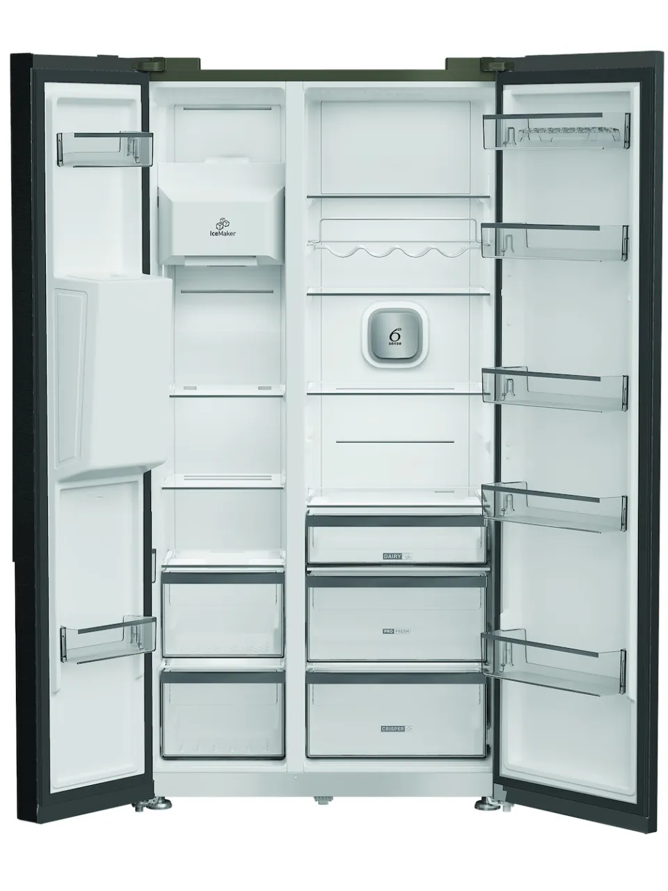 Whirlpool WHG2 6574W XK5E Amerikaanse koelkast Grijs, foto 3