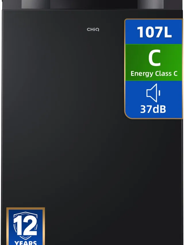 chiq CTT107BC - Tafelmodel Koelkast Met Vriesvak - 107 Liter - Energielabel C - 55 cm breed - Stil: 37 dB - 12 Jaar Garantie op Compressor Zwart