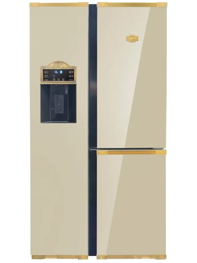 Kaiser KS 90300 ElfAD Amerikaanse koelkast, 183 cm hoog ivoor