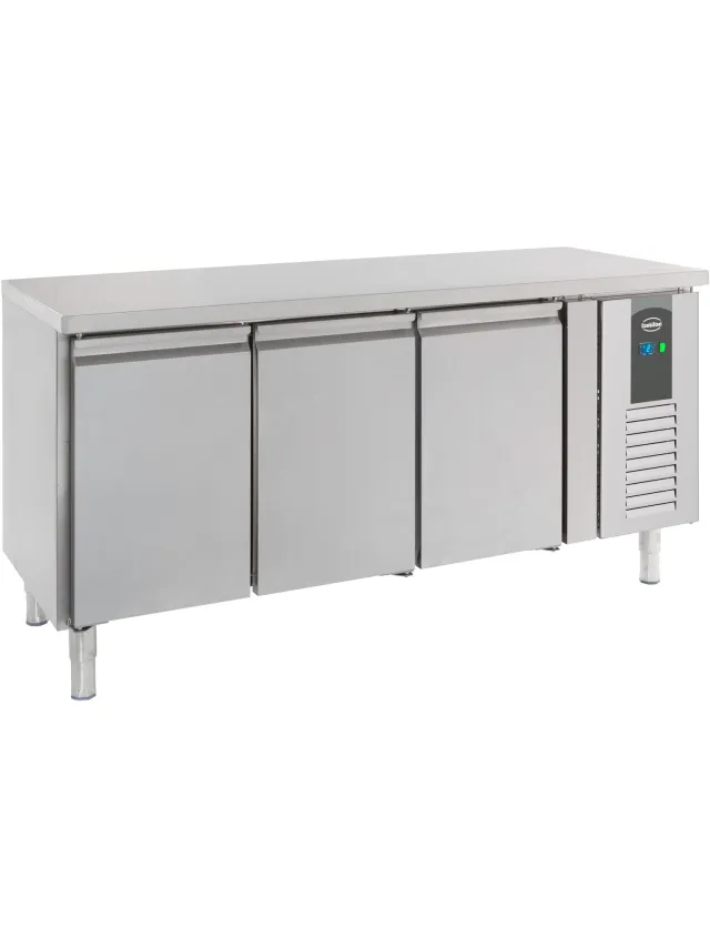 Combisteel Vrieswerkbank - 3 Deuren - Standard Line-10°C/-20°C - Combisteel - 7450.0083 - Horeca & Professioneel Grijs
