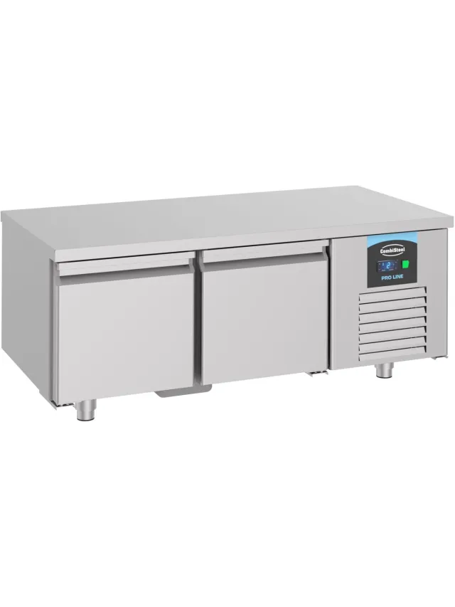 Combisteel Koelwerkbank - PRO LINE - Laag Model - 180L - 2 Deuren-2°C/+8°C - Geforceerd - 1200x700x600mm Grijs