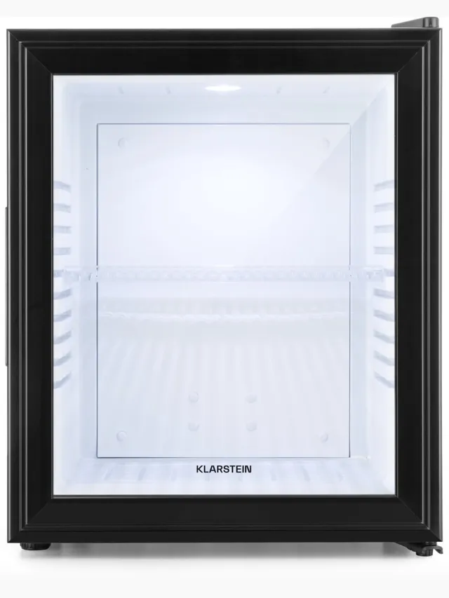 Klarstein Minibar Mini koelkast - 3 Temperatuurniveaus - volume: 30 Liter - 23 dB - Glazen deur - Zwart - Minikoelkast - Stil Compact - Verstelbaar Fluisterstil In Hoogte Verstelbaar - Mini Fridge - Hotelkoelkast - Kleine Koelkast