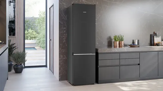 Siemens Koelkast met diepvries KG39N4X1F zwart geborsteld, foto 2