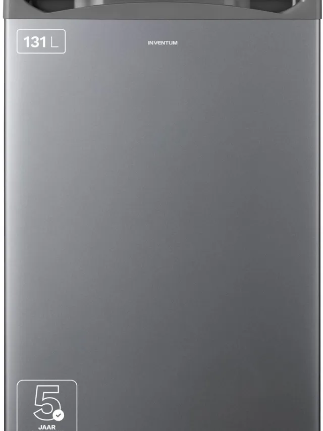 Inventum KK550S tafelmodel koelkast energiezuinig - 131 liter - Zonder vriesvak - 55 cm breed - Superkoelen - Led-verlichting - Energielabel D - Vrijstaand - RVS