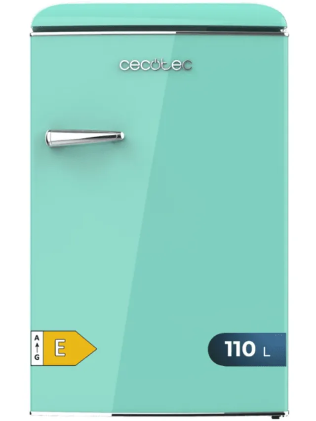Cecotec Bolero Coolmarket Tt Origin 110 Mini Koelkast Transparant 110L / EU Plug 220V Green