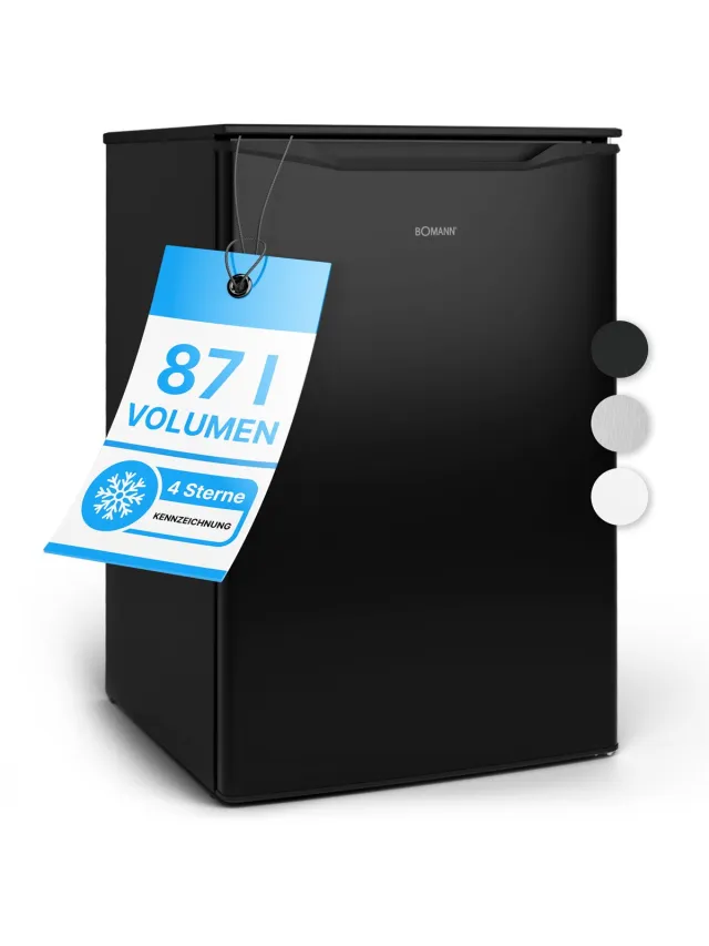 Bomann GS 7253 - Vrijstaande Vriezer - 87 Liter - Energieklasse C - Dark Inox Look Black