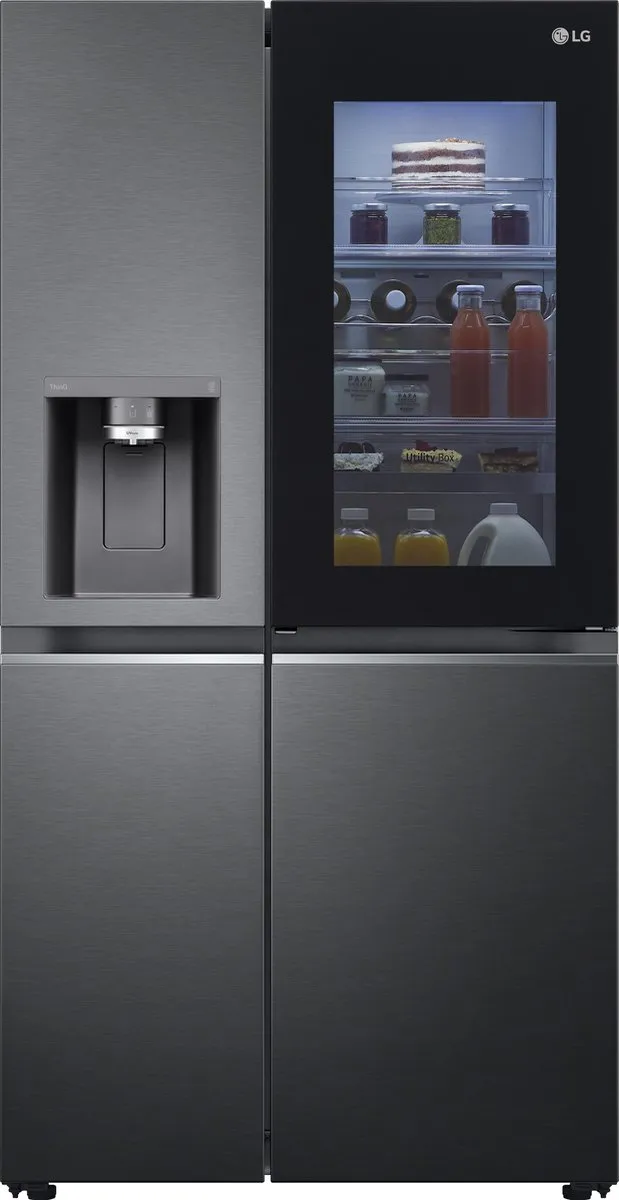 LG GSXV90MCAE Amerikaanse koelkast met Instaview™ Door-in-Door™ - Door Cooling+ - UVnano™ - 635L inhoud - Inverter Linear Compressor matt charcoal