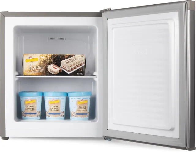 PRIMO PR116DV Mini Vriezer - Kleine Diepvries - Vrijstaand - 33L - E - Zilver