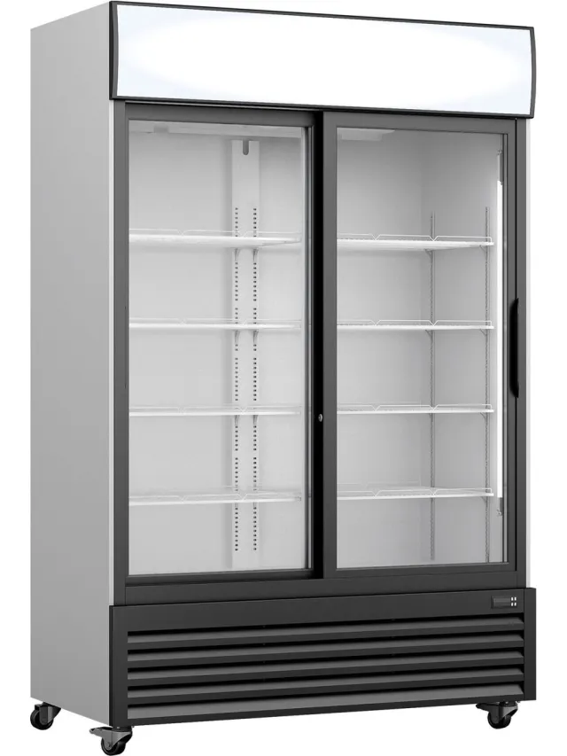 Saro Koelkast - Glazen Schuifdeur + Reclame Display - GTK 700SD - 453-10075 - Horeca & Professioneel wit/zwart