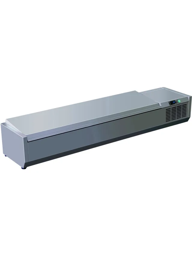 Saro Koelvitrine | RVS deksel | 9x 1/3GN | Saro VRX2000S/S | 323-3148 Grijs