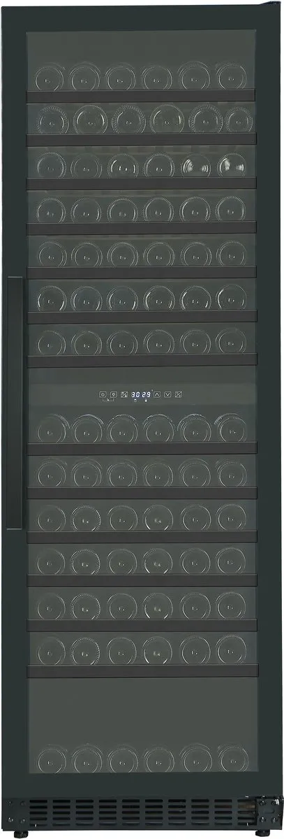 Nestor M Nestor Wine Wijnklimaatkast 160 Flessen – Wijnkoelkast 2 Zones – Vrijstaand – Wijnkast met LED – Houten Leggers – Zwarte Wijnkoeler – NWT2160FN1 Zwart 2 zones 160 flessen