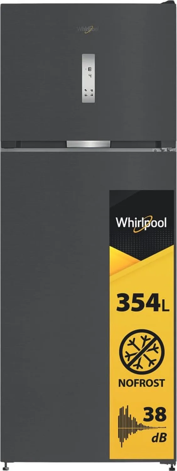 Whirlpool WHD2 - Koel- en vriescombinatie - Energielabel E - No Frost Roestvrijstaal