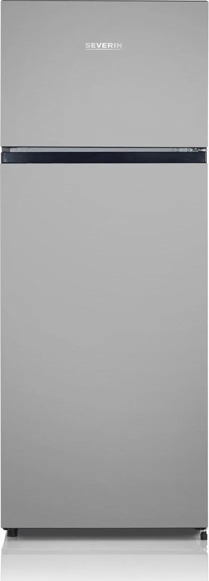 Severin DT 8761 Dubbeldeurs Koel-Vriescombinatie – 205 Liter – LED – Stil – Energieklasse E - Vrijstaand - Zilver