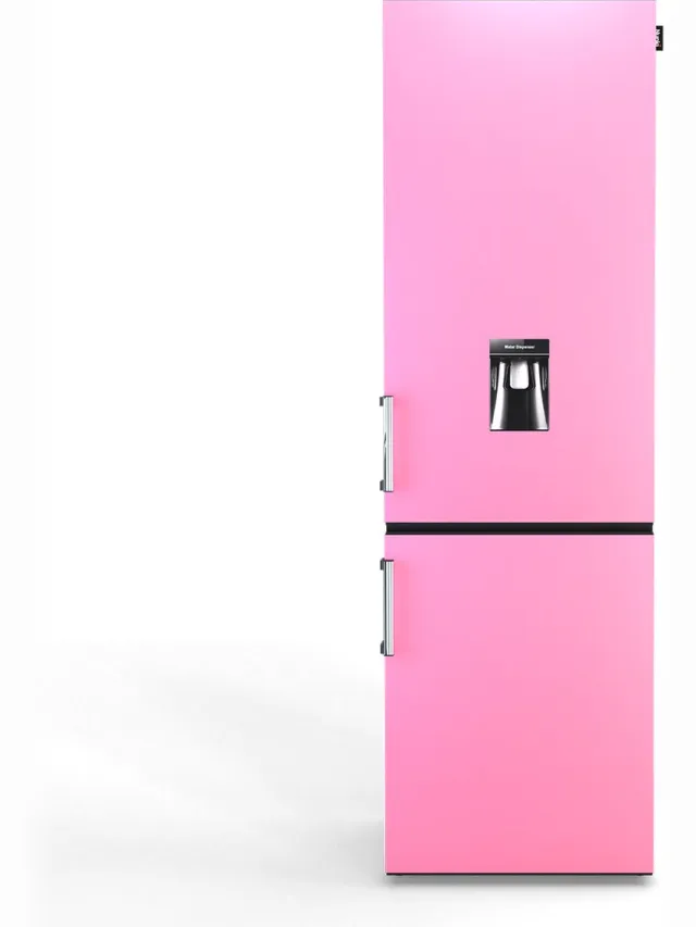 Nunki Large H2O – Koel-vriescombinatie – Waterdispenser – E-klasse – 268 liter – Bubblegum Pink Satin Roze