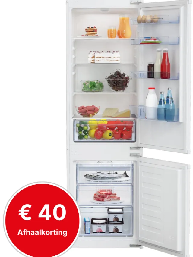 Beko BCHA275K4SN | inbouw koelvriescombinatie | 178 cm | Sleepdeur