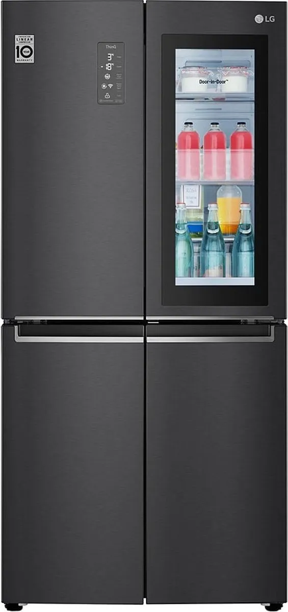LG GMQ844MC5E amerikaanse koelkast Vrijstaand 530 l E Zwart