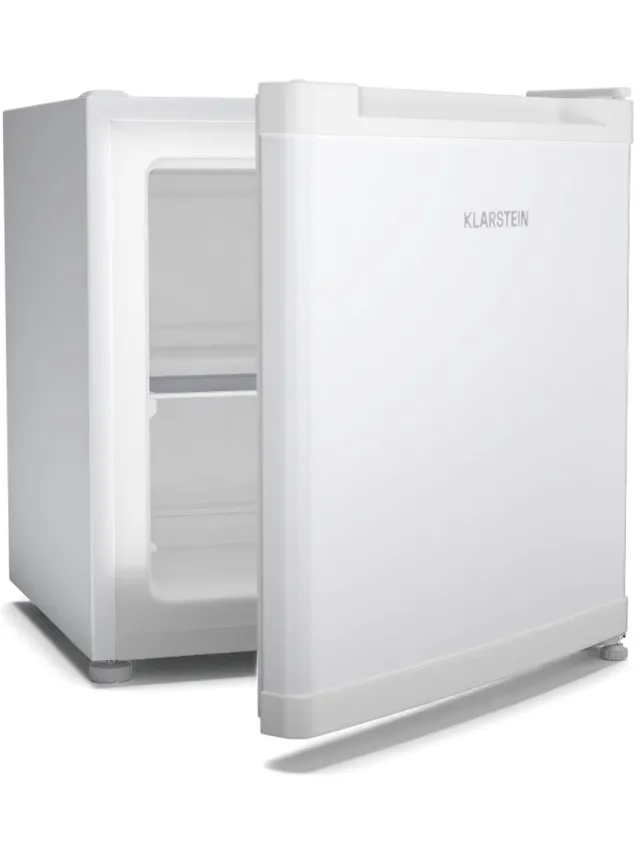 Klarstein Irene mini-vriezer, 31 liter koel-vriescombinatie met temperatuurregeling van -24°C tot 10°C, energiezuinig, stil (38 dB), voor slaapkamers en kleine ruimtes, compact ontwerp - Vrieskast Diepvrieskast - 4-Sterren - Freezer Wit