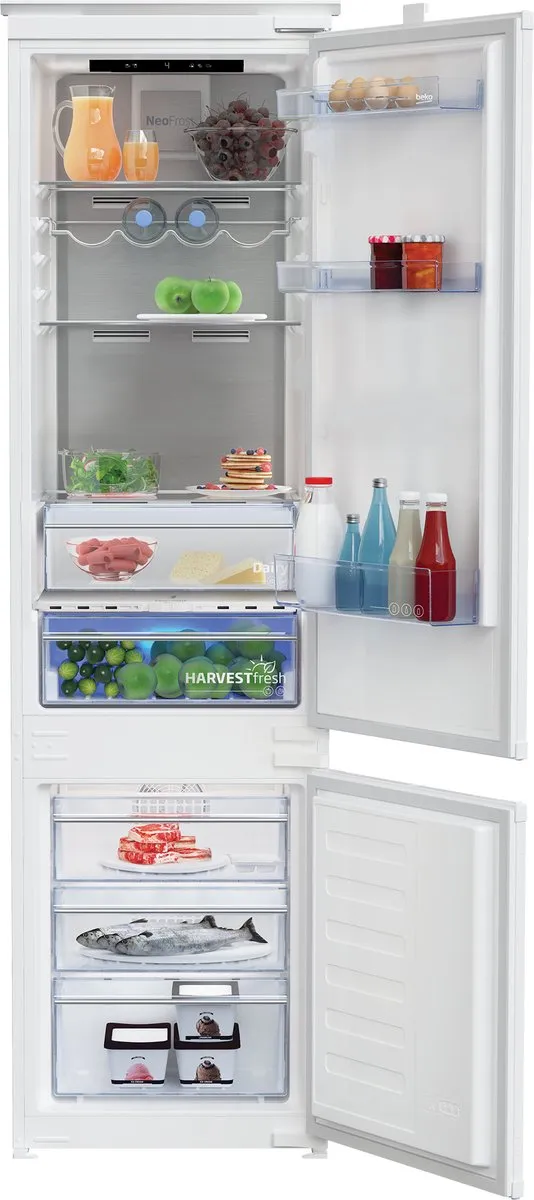 Beko BCNA306E5ZSN Inbouwkoelkast met vriesvak voor een nis van 195 cm