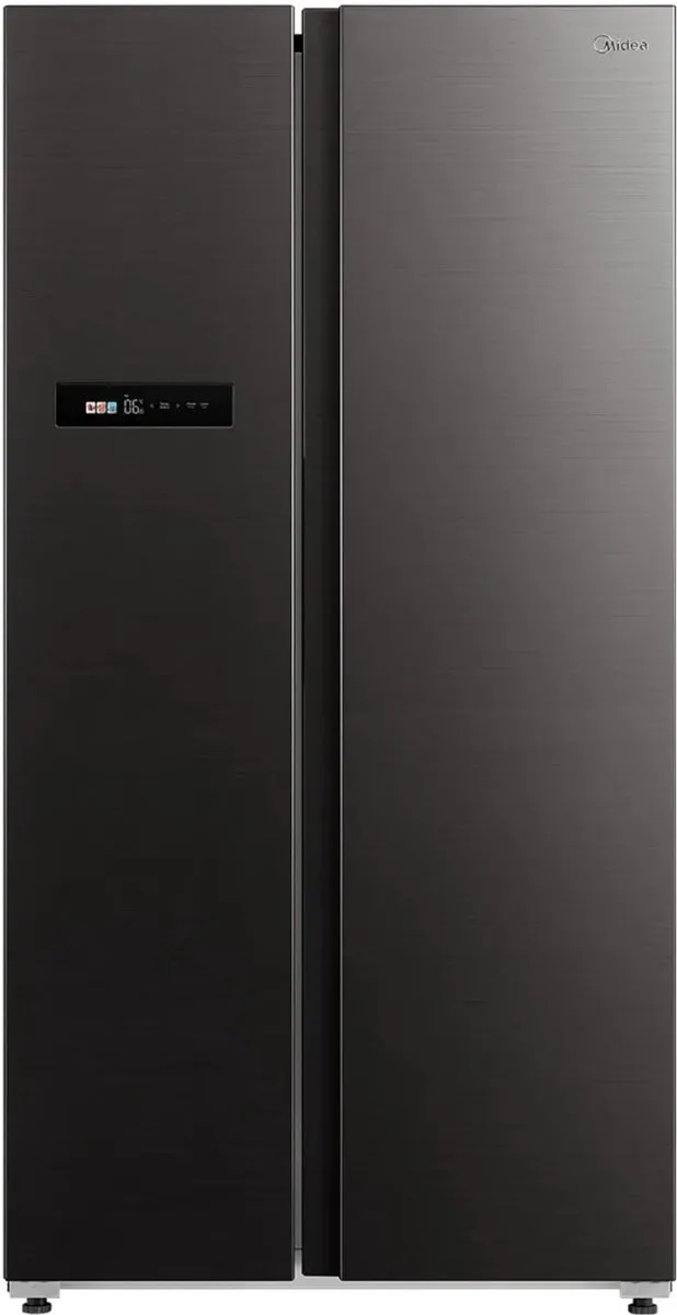 Midea MDRS791MIE28 - Amerikaanse koelkast - Zwart - RVS geborsteld - No Frost - Multi Air Flow - Smart Home - E label - 330 kWh/jaar - 35 dB
