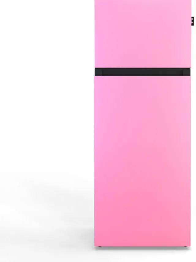 Nunki MEDIUM-FBUB / Bubblegum Pink Design Koel-vriescombinatie - 206L - E-label - Front in kleur Roze