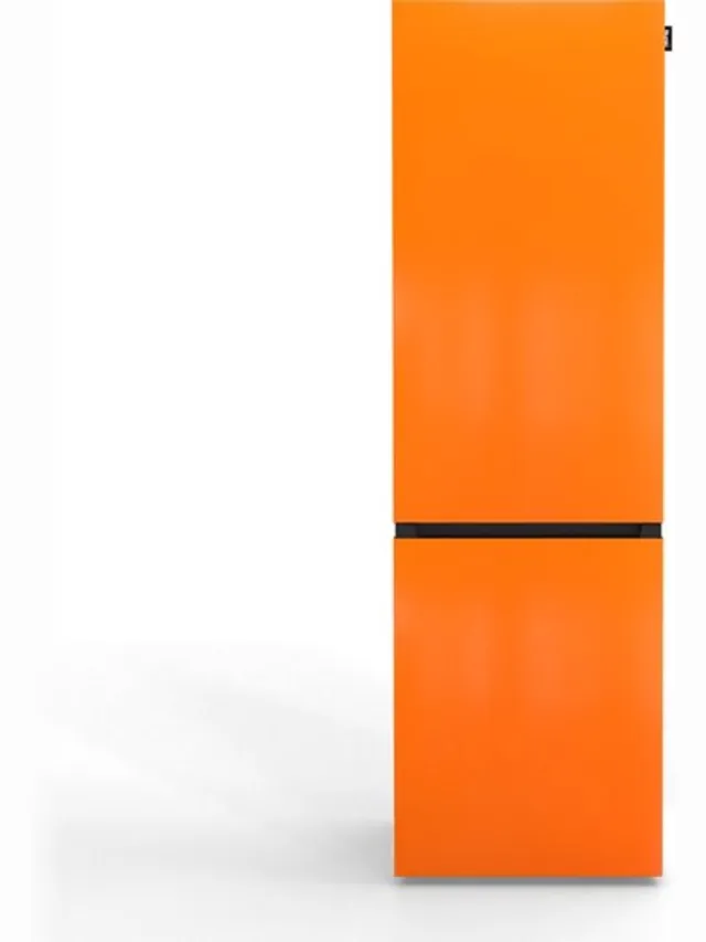 Nunki Large Combi NFA – Koel-vriescombinatie – No Frost – A-klasse – 304 liter – Front Bright Orange Gloss Oranje