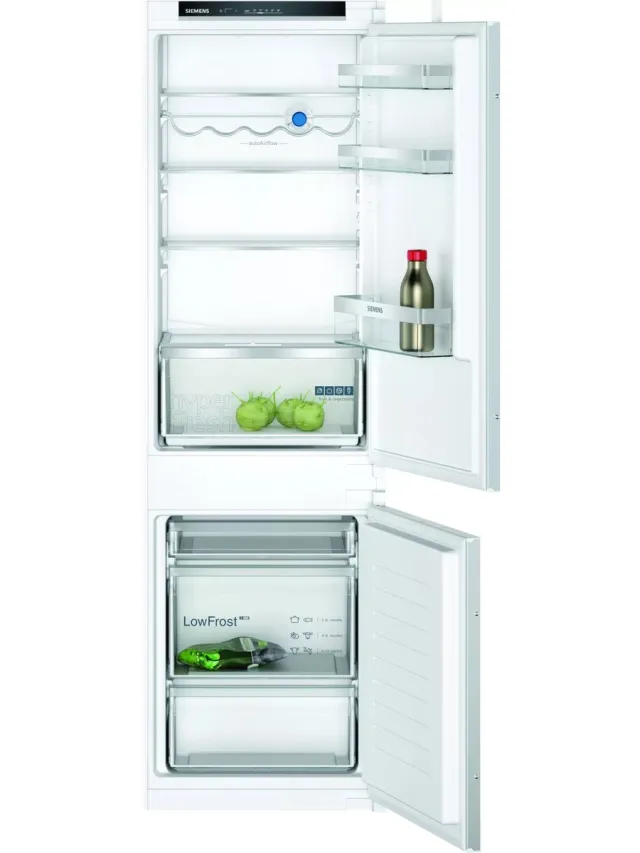 Siemens iQ300 KI86VVSE0 - Inbouw koelkasten - Inbouw koel-vriescombinatie - 177.2 cm x 54.1 cm - Led verlichting - superVriezen: Zelfs grote hoeveelheden etenswaren snel invriezen