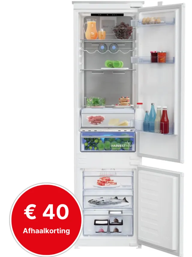 Beko BCNA306E5ZSN Inbouwkoelkast met vriesvak voor een nis van 195 cm, foto 2