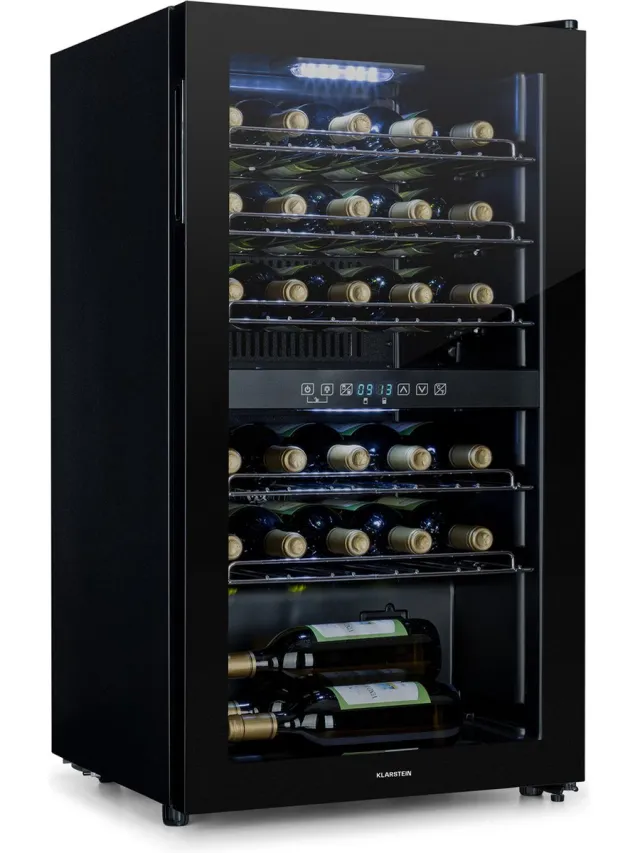 Klarstein Shiraz 29 Duo wijnkoelkast 2 zones 80L/29 flessen 5-22°C touch zwart