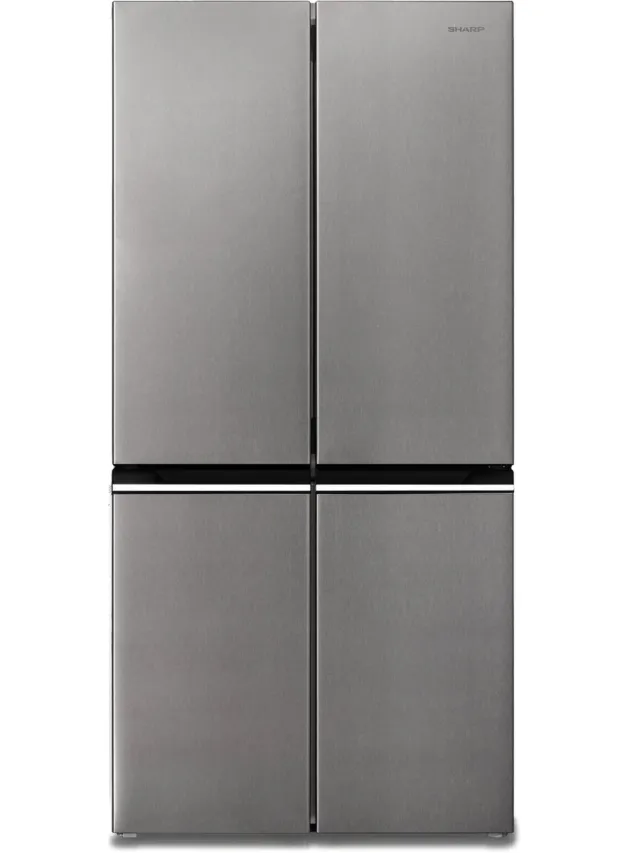 Sharp SJNFA15IMXPDEU - Amerikaanse Koelkast - 4 deurs - energie label D - 488 liter - Advanced No Frost - zilver