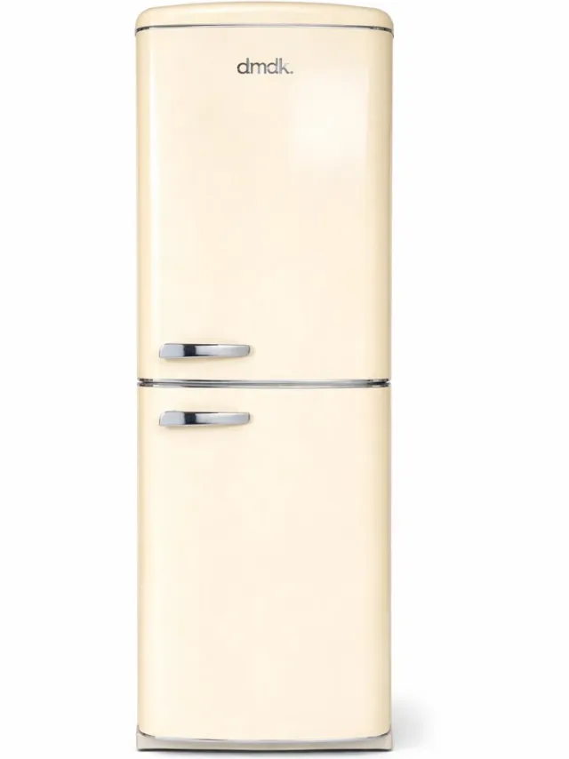 dmdk DKC3 retro koel/vries combinatie vrijstaand creme 181 CM hoog - 5 jaar garantie