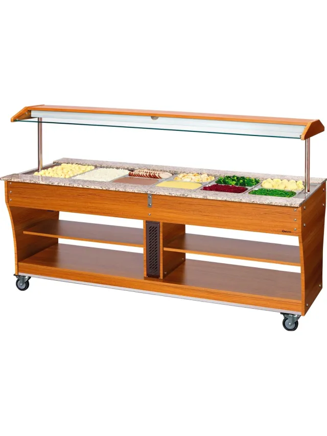 Bartscher Buffetwagen, warm, 6x 1/1 GN | 125624 rvs