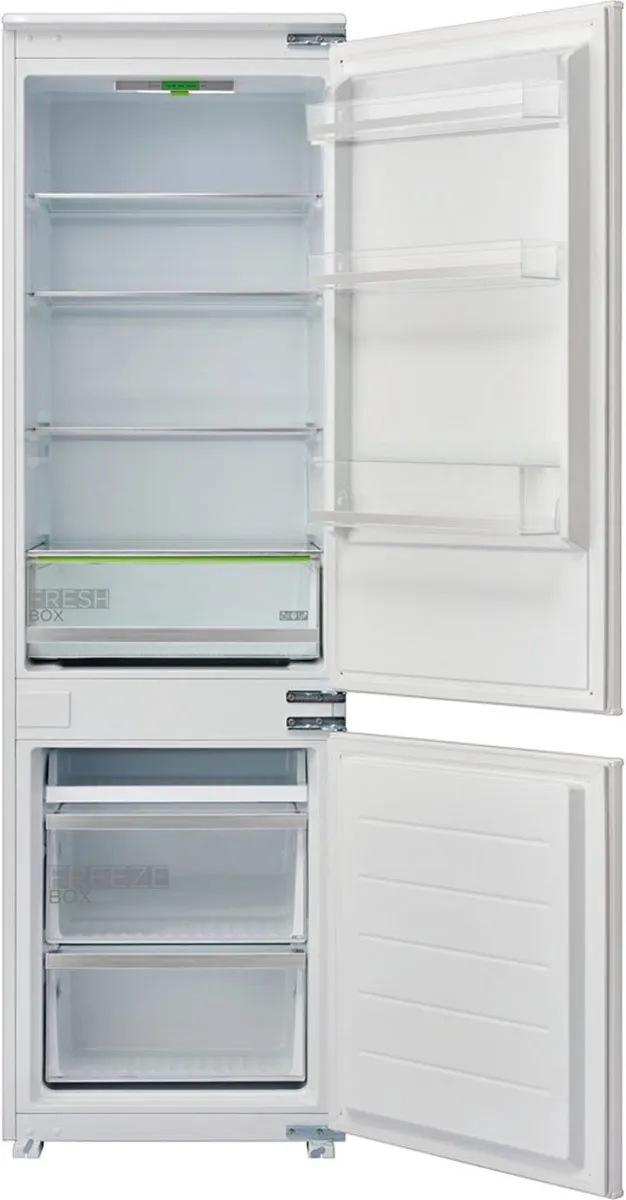 Midea inbouw koel-vriescombinatie KG178SFST, 177 cm hoog, 54 cm breed, Fresh Box, sleepdeur en LED-verlichting