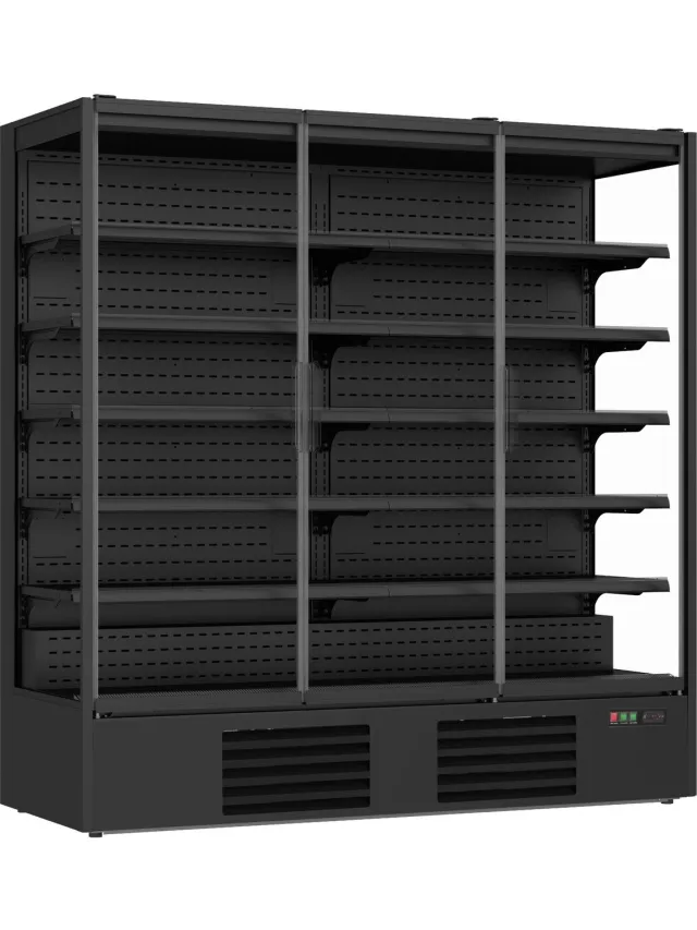 Combisteel Wandkoeling - Marco - Zwart - +2°C/+8°C - Geforceerd - 6 Niveaus - Draaideuren - 1935x740x2010mm