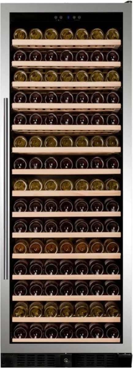 Dunavox Grande-194 Vrijstaande Wijnkoelkast DX-194.490SSK-24 183 flessen, RVS Zwart