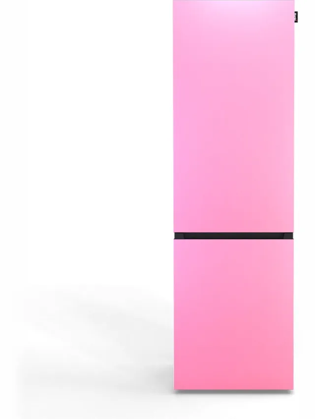 Nunki LARGECOMBINF-ABUB / Koel-vriescombinatie, D Klasse, 253l, Bubblegum Pink, Satin (ALL sides) Roze