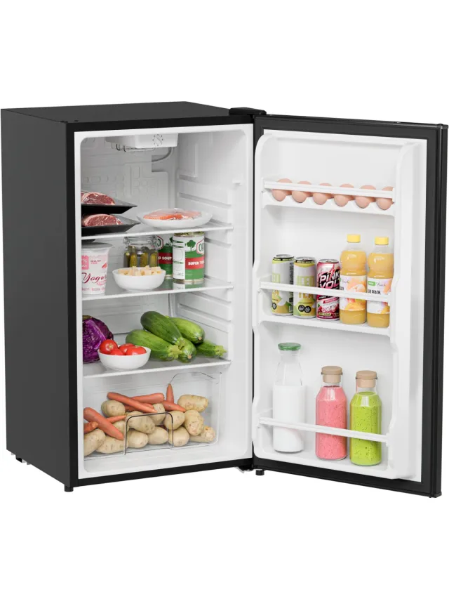 KitchenBrothers Koelkast - 92L - Tafelmodel - IJskast - Frigo - Vrijstaand - Zwart