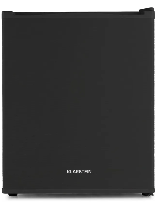 Klarstein Minibar Happy Hour Minikoelkast Drankkoelkast - 40L 6-15°C 23 dB - voor Hotelkamer voor Partykelder - LED-Binnenverlichting - Mini Fridge Kleine Koelkast Hotelkoelkast Drankkoeler Compact Koelkast Zwart